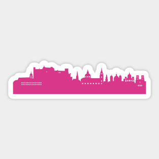 Salzburg skyline pink Sticker